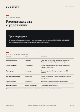 Страница 2 образца экспресс-досье В17